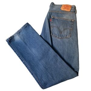 LEVI Strauss 501  Blue Jeans Button Fly 36W 34L
